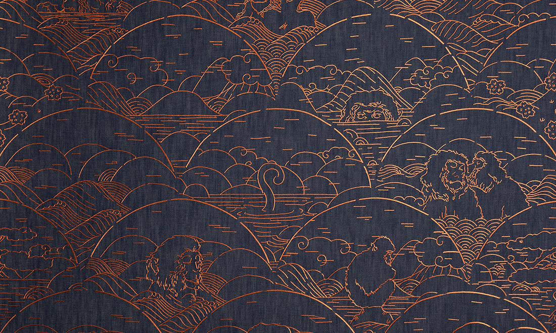 Обои Moooi Tokyo Blue | MO3000